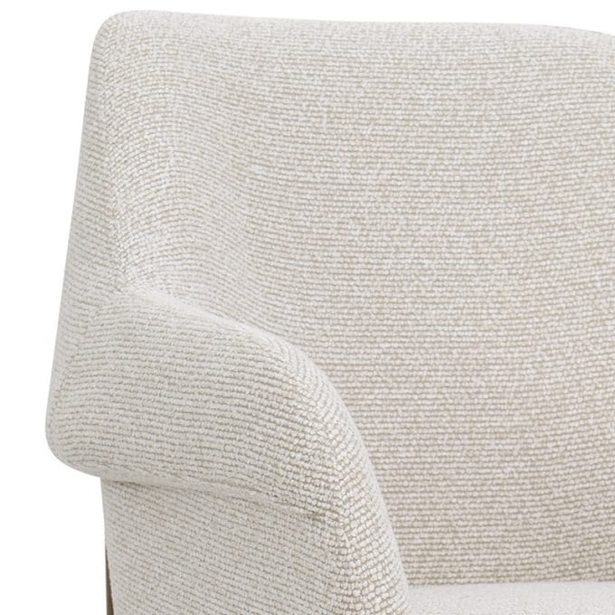 Set 2 Sillas Tapizadas Crema con Patas Metal Sandnes (60x63x83 cm)