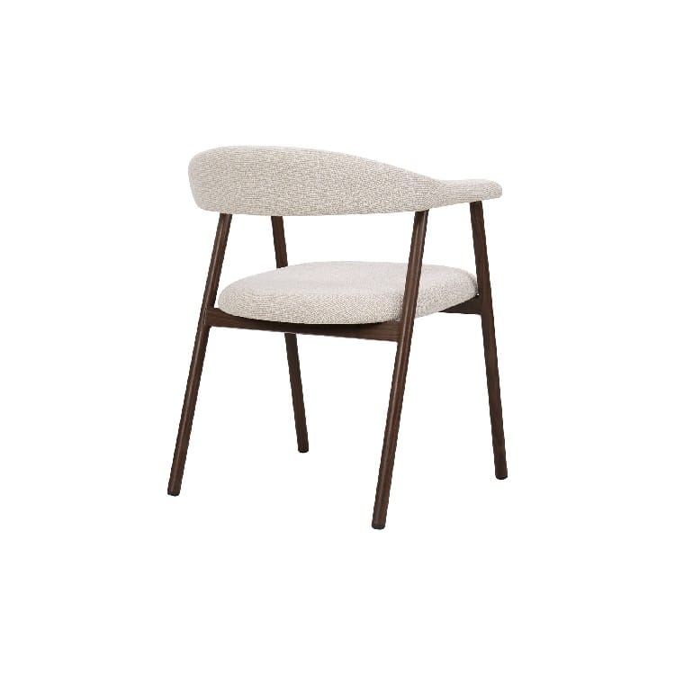 Set 2 Sillas Metal Tejido Crema Aspen, Estilo Nórdico (60x59x74 cm) - Imagen 3
