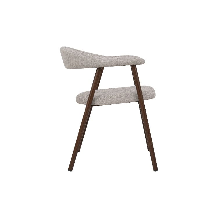 Set 2 Sillas Metal Tejido Beige Aspen, Estilo Nórdico (60x59x74 cm) - Imagen 3