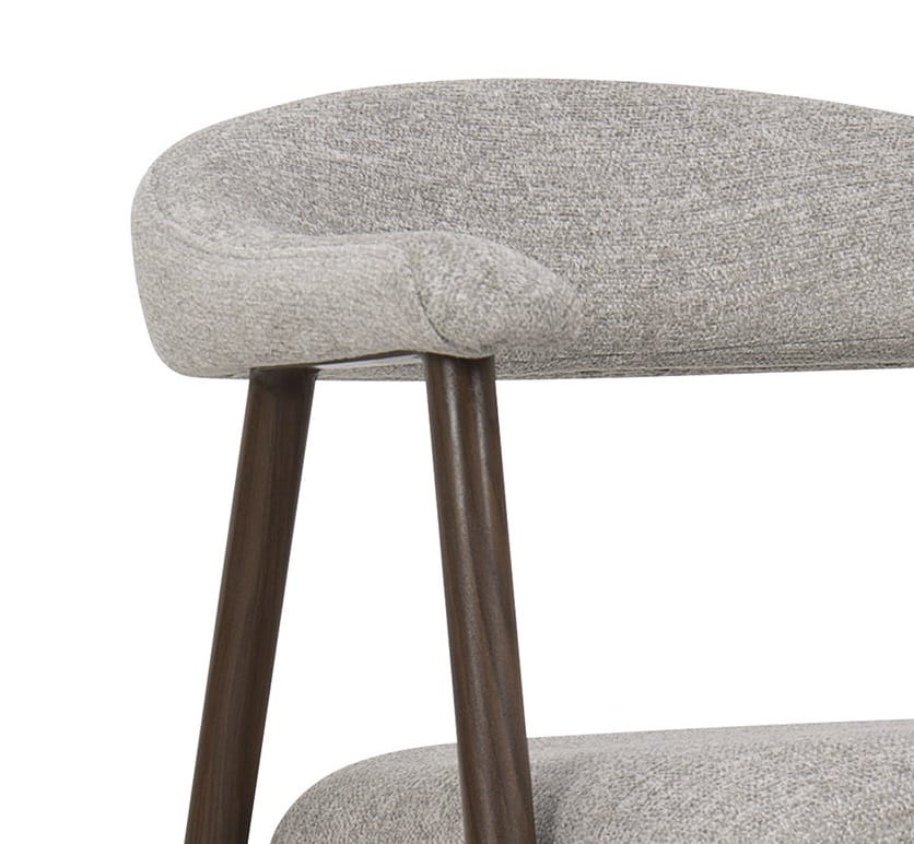 Set 2 Sillas Metal Tejido Beige Aspen, Estilo Nórdico (60x59x74 cm) - Imagen 4